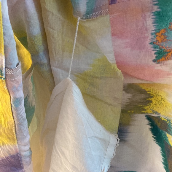 ANTHROPOLOGIE rainbow abstract print party dress, size medium - Picture 12 of 14